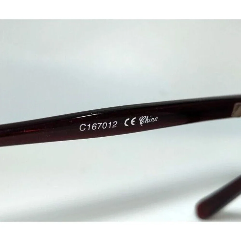 B-Bop Mens Sunglasses C167012 Oval Burgundy  Unisex 50-13-127  VGC
